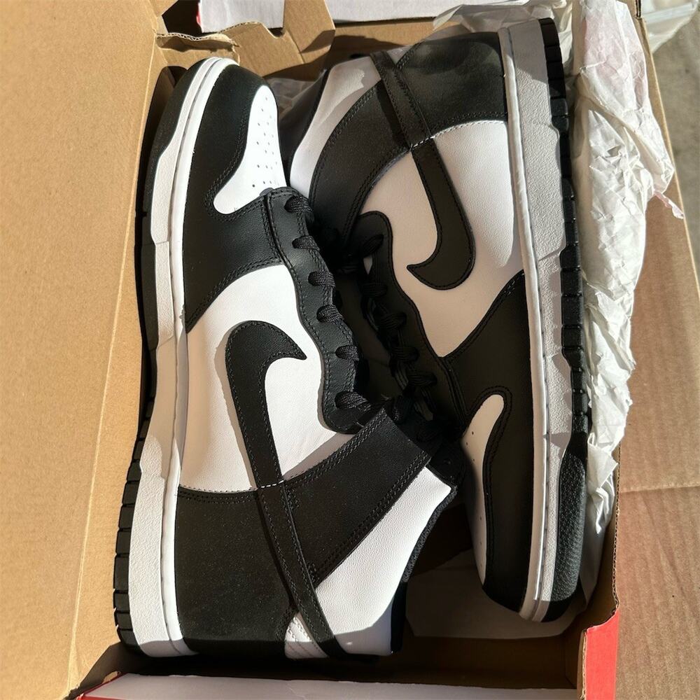 Nike Dunk High 'Panda' Black White Sneakers DD1399-105 Mens Size 15 US | New